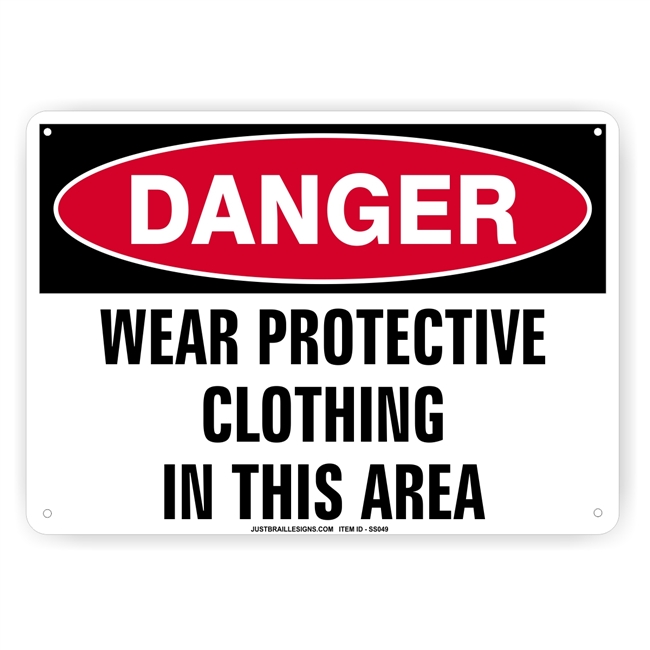 Protective Clothing Required Sign