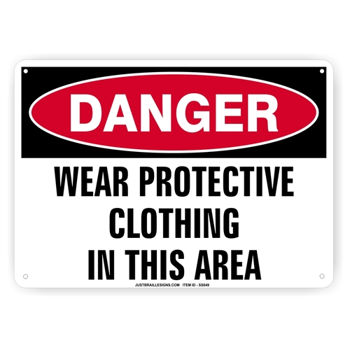 Protective Clothing Required Sign