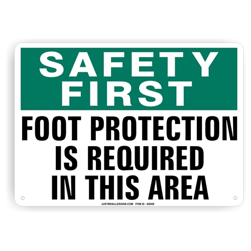 Foot Protection Required Sign