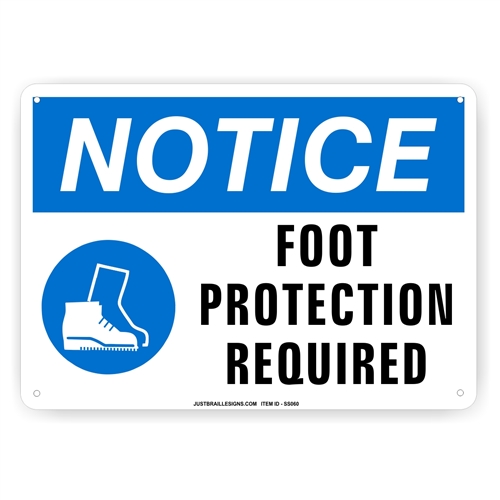 Foot Protection Required Sign