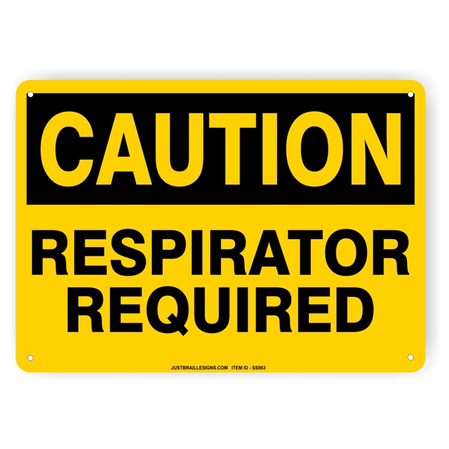 Respirator Required Safety Sign