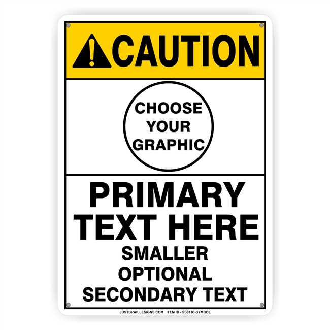 Custom Caution Safety Sign