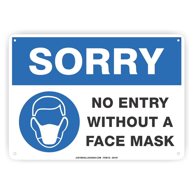 Face Mask Required Safety Sign