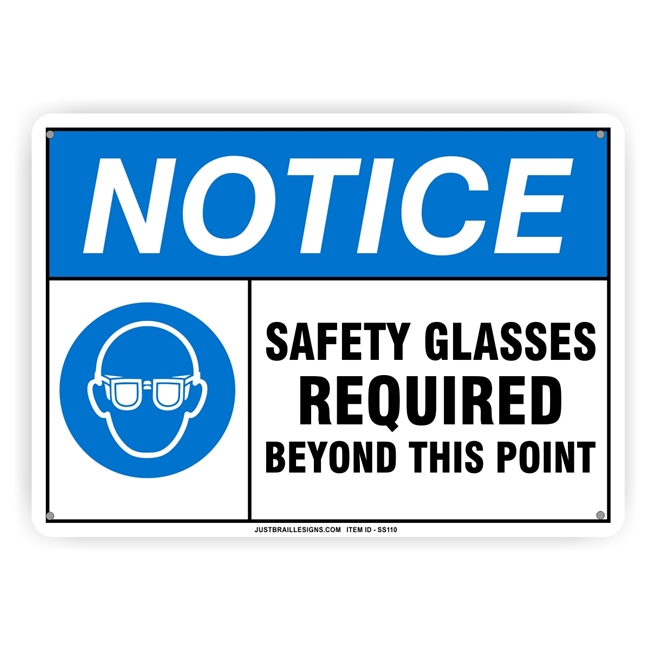 Eye Protection Safety Sign