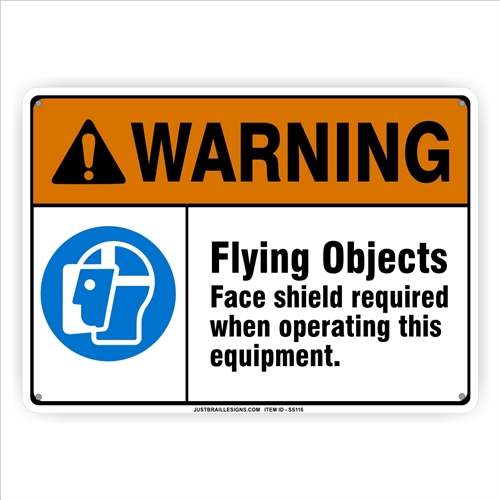 Face Shield Required Sign