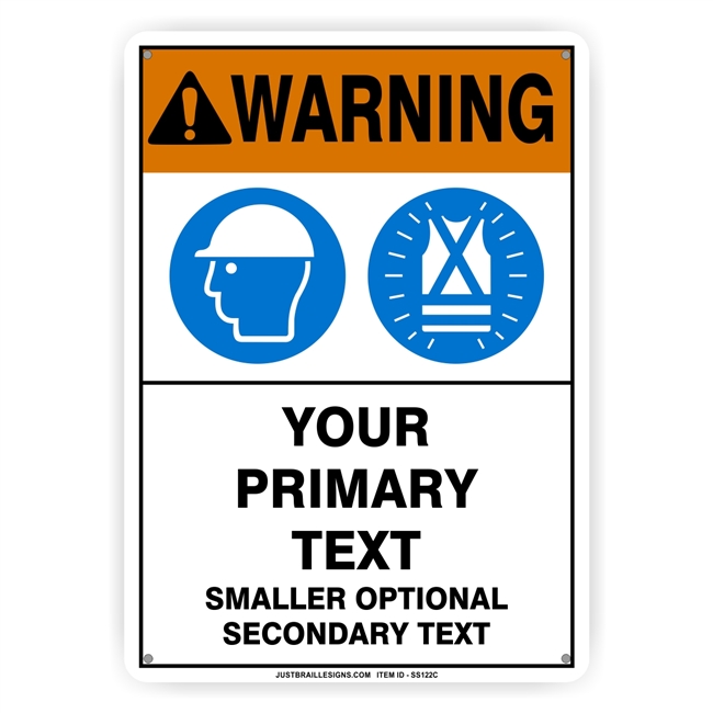 Custom Protective Clothing Safety Sign