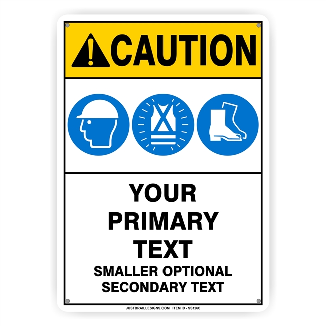 Custom Protective Clothing Safety Sign