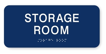 Storage Room Braille Sign