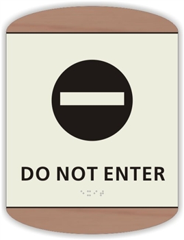 Braille Do Not Enter Sign