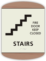 Braille Stairs Sign