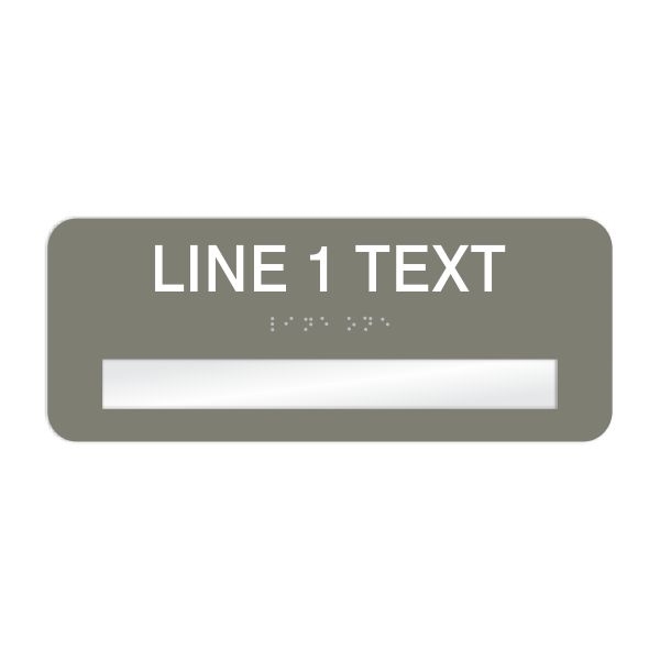 Window Braille Sign