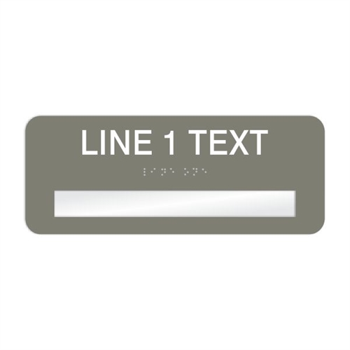 Window Braille Sign