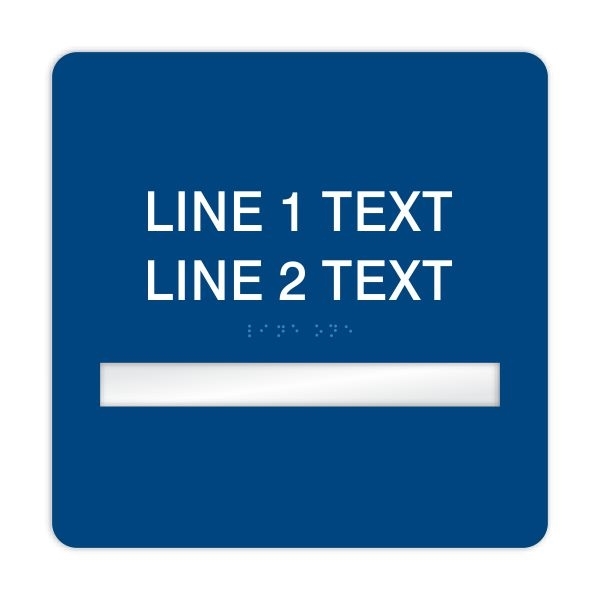 Window Braille Sign
