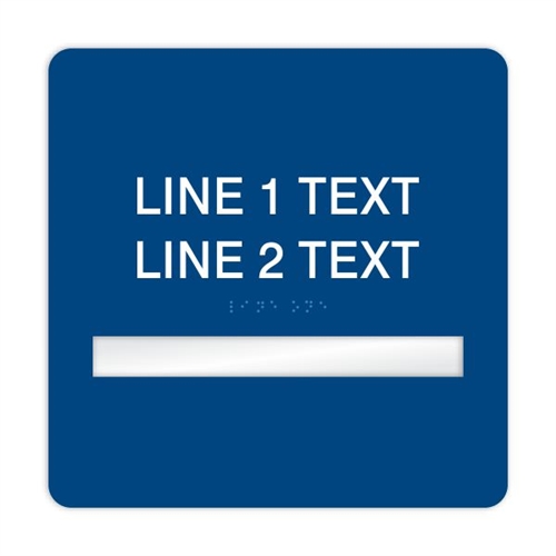 Window Braille Sign