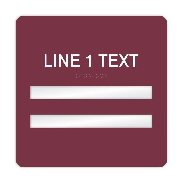 Window Braille Sign