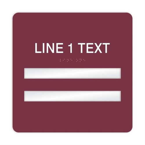 Window Braille Sign