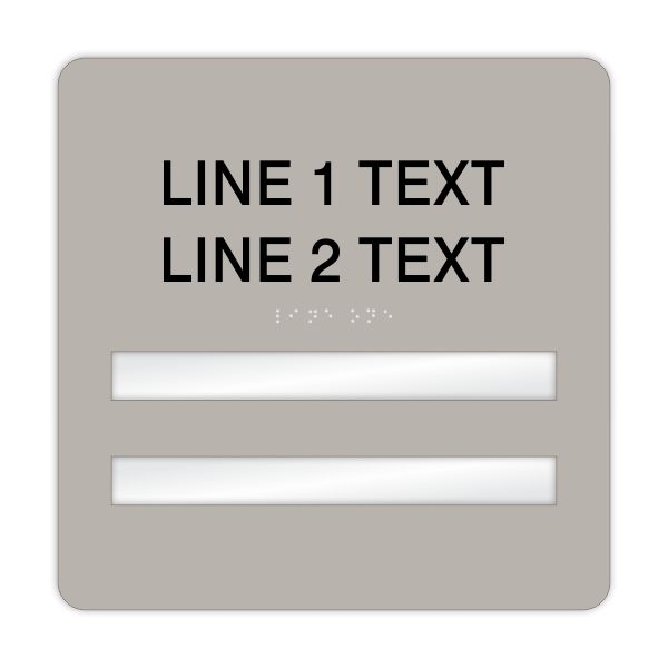 Window Braille Sign