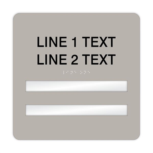 Window Braille Sign