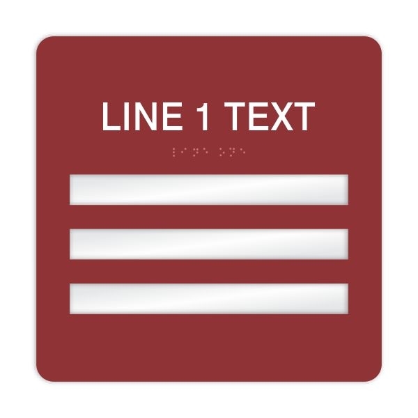 Window Braille Sign