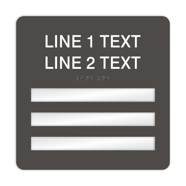 Window Braille Sign