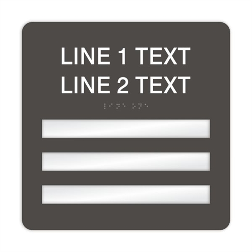 Window Braille Sign