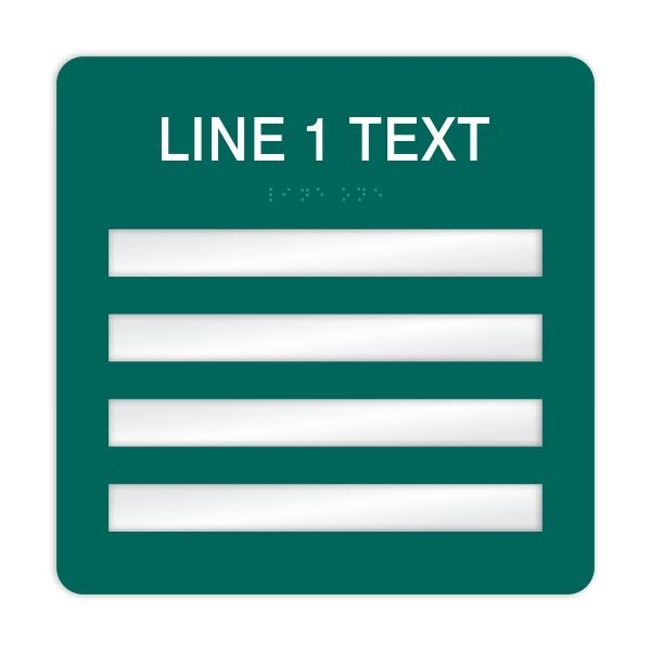 Window Braille Sign