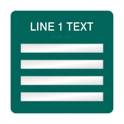 Window Braille Sign