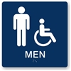 Men's Restroom Braille Sign