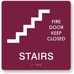 Stairs Braille Sign