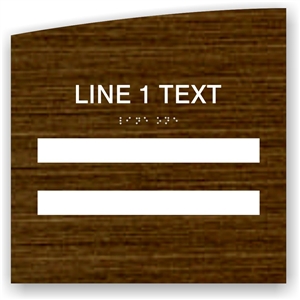 Window Braille Sign