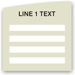 Window Braille Sign