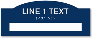 Window Braille Sign
