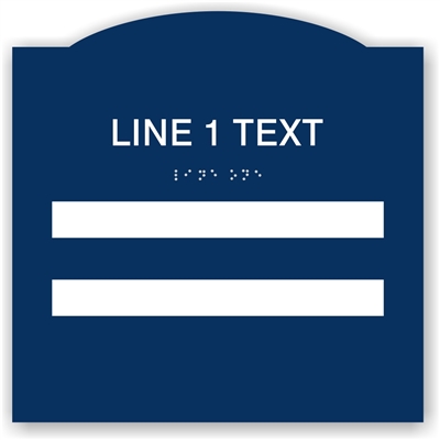 Window Braille Sign