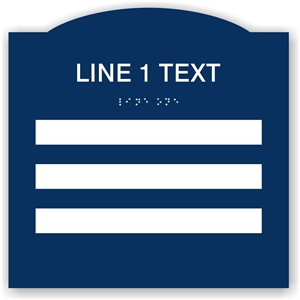 Window Braille Sign