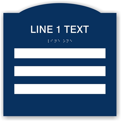 Window Braille Sign