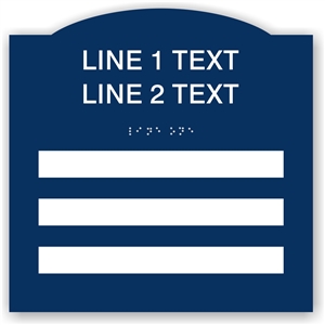 Window Braille Sign
