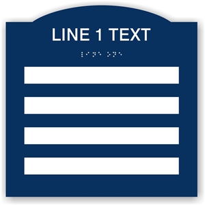 Window Braille Sign