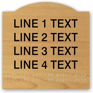 Room ID Braille Sign