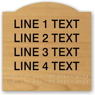Room ID Braille Sign