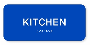 Kitchen Braille Sign