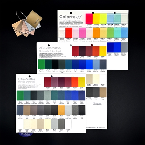 Color/Material Sample Kit for ADA Braille Signs