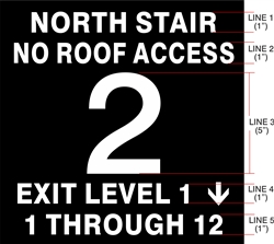 Stairwell Sign