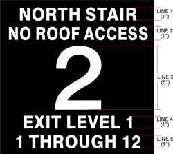 Stairwell Sign
