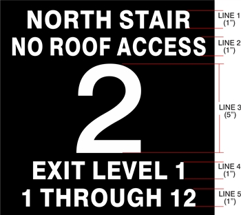 Stairwell Sign