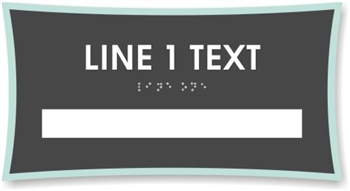 Window Braille Sign