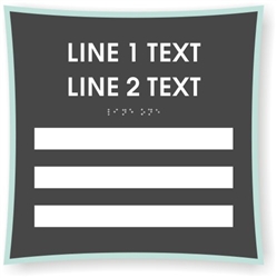 Window Braille Sign