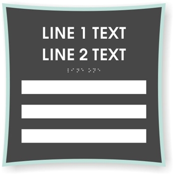 Window Braille Sign