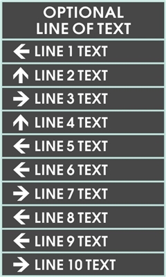 Directional Sign