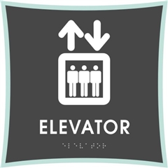 Elevator braille ADA Sign