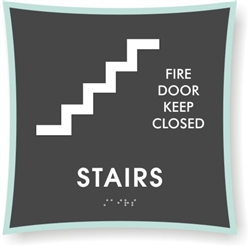 Braille Stairs Sign